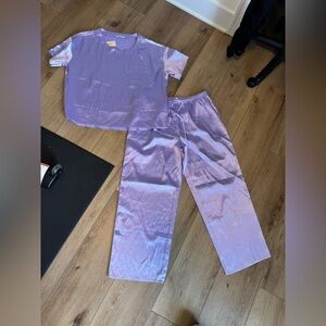 WOMENS EKOUAER PAJAMA SET LAVENDER SIZE XL silky set new with tags